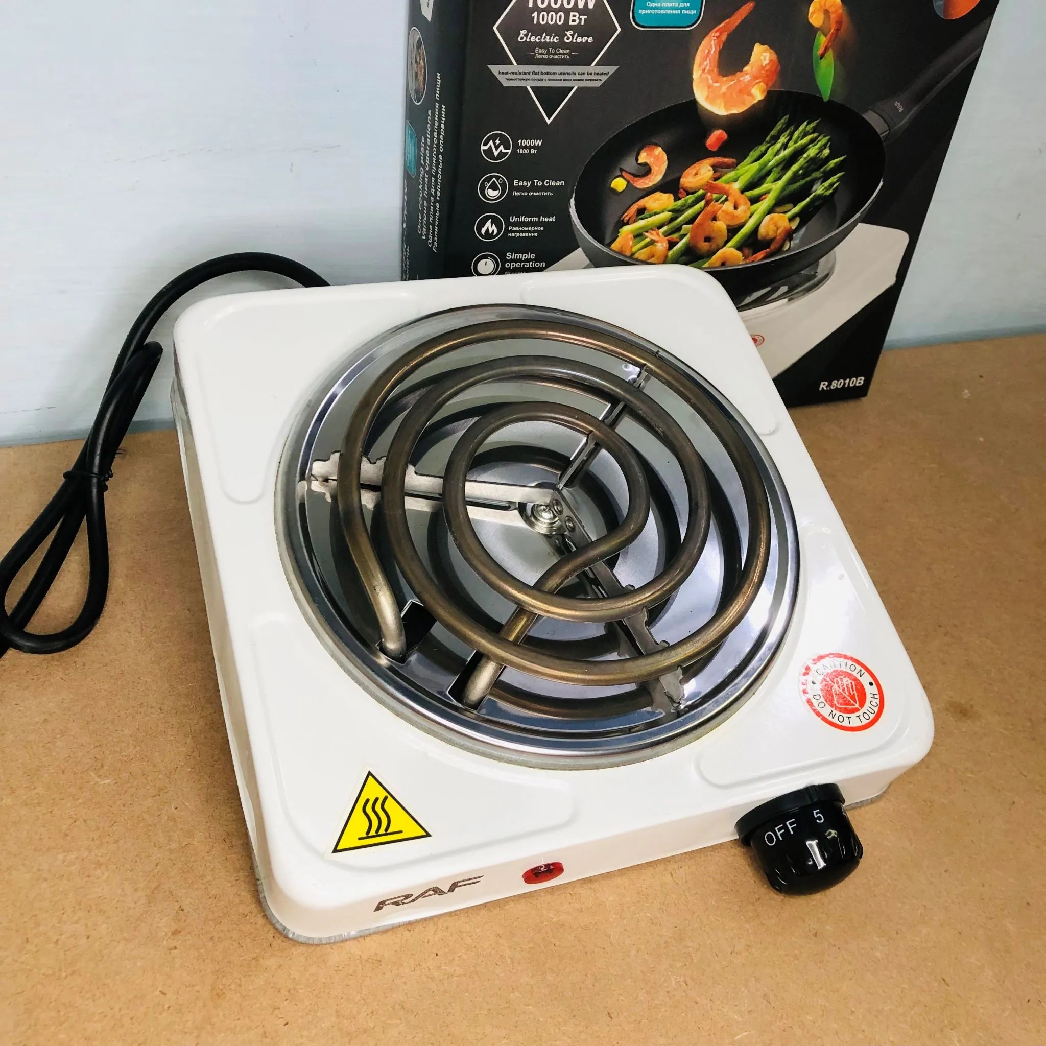 RAF Electric Stove – Portable Single Burner Hot Plate | High-Power Electric Cooking Stove for Home, Hostel & Travel | Fast Heating, Adjustable Temperature, Energy Efficient