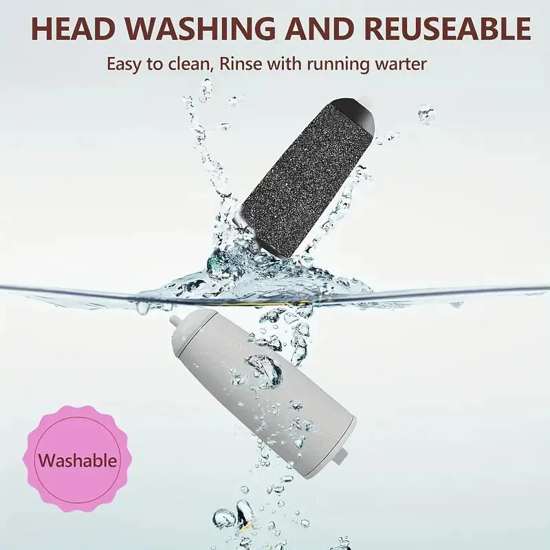 Electric Pedicure Foot File & Callus Remover – Rechargeable Foot Care Device for Smooth, Soft Heels