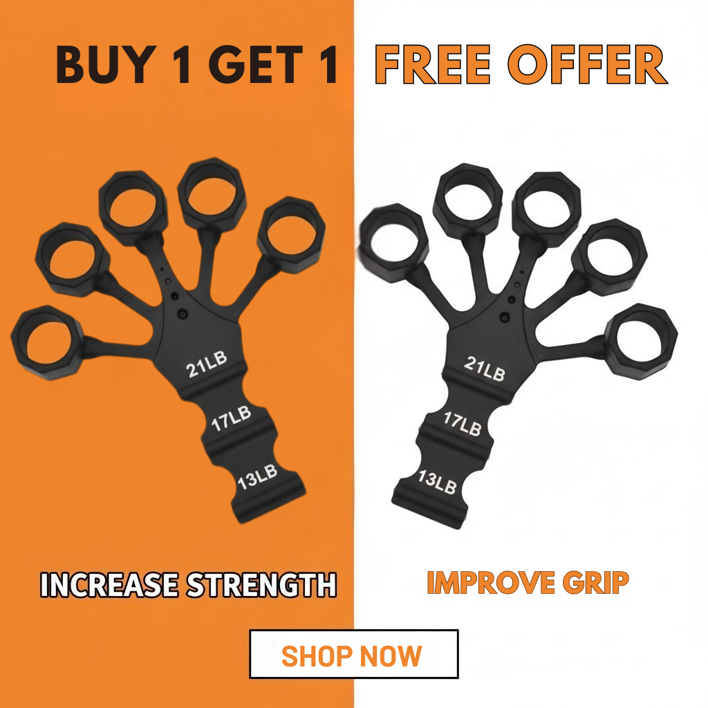 Metal Hook Grip Strength Trainer Buy 1 Get 1 Free – Adjustable Hand and Forearm Exerciser for Strength, Rehabilitation & Grip Training