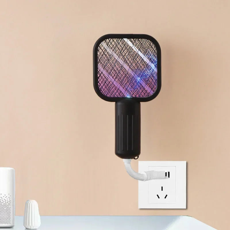 Mini USB Mosquito Swatter – Portable Electric Bug Zapper Racket | USB Rechargeable, Compact Insect Killer for Home & Travel
