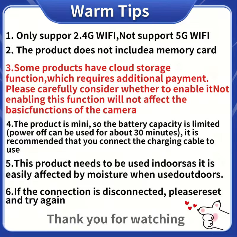 A9 Mini Wireless Security Camera – HD WiFi Indoor/Outdoor Smart CCTV with Night Vision, Motion Detection & App Access