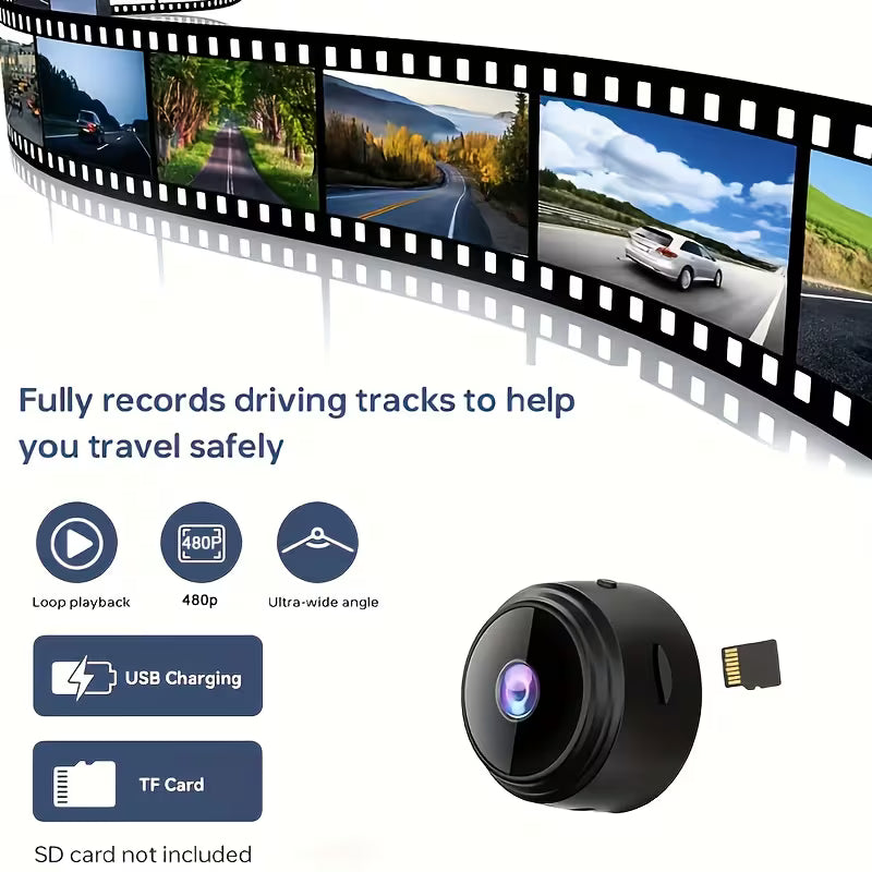 A9 Mini Wireless Security Camera – HD WiFi Indoor/Outdoor Smart CCTV with Night Vision, Motion Detection & App Access