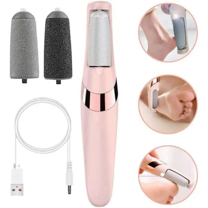 Electric Pedicure Foot File & Callus Remover – Rechargeable Foot Care Device for Smooth, Soft Heels