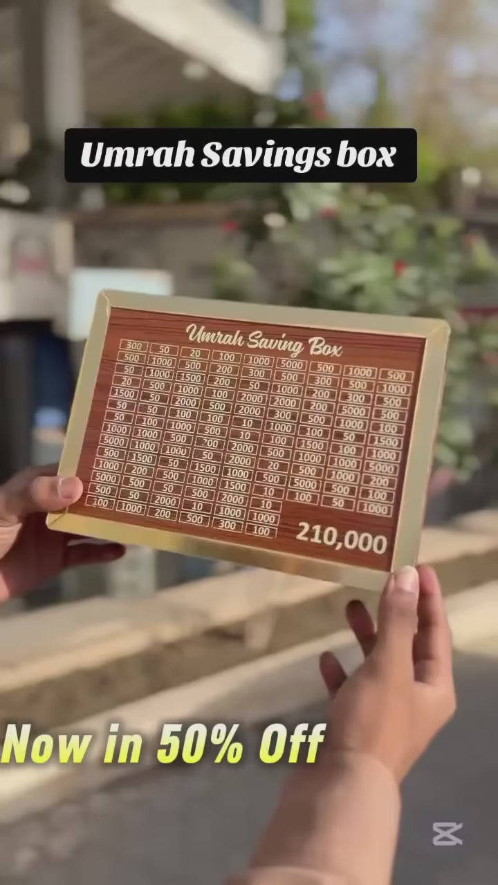 Load video: Umrah Saving Box – Elegant Money Bank for Hajj &amp; Umrah Fund Collection