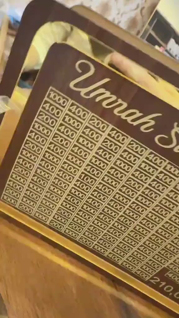 Load video: Umrah Saving Box – Elegant Money Bank for Hajj &amp; Umrah Fund Collection